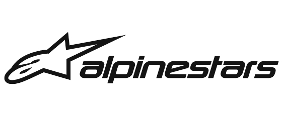 Logo der Motorrad‑ und Motorsport‑Marke Alpinestars.