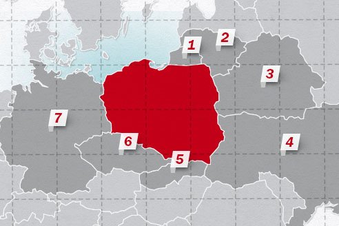 The neighboring countries of Poland
