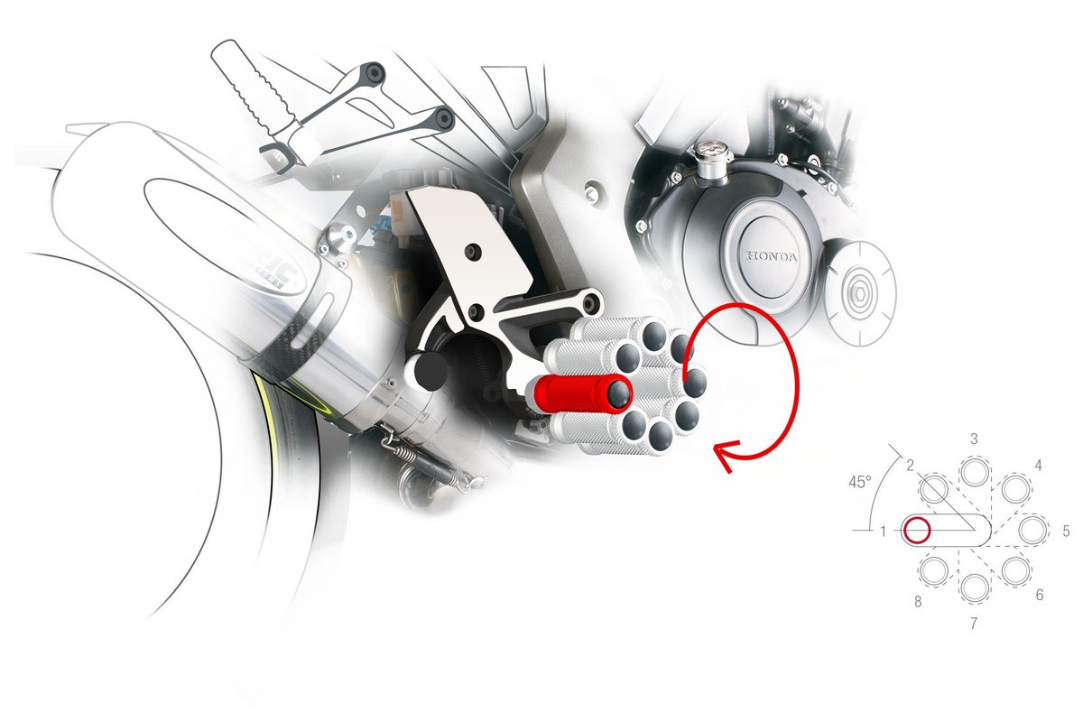 Adjustable footrests