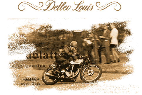 Detlev Louis auf der Norton Motorrad-Rennmaschine mit der Nummer 78