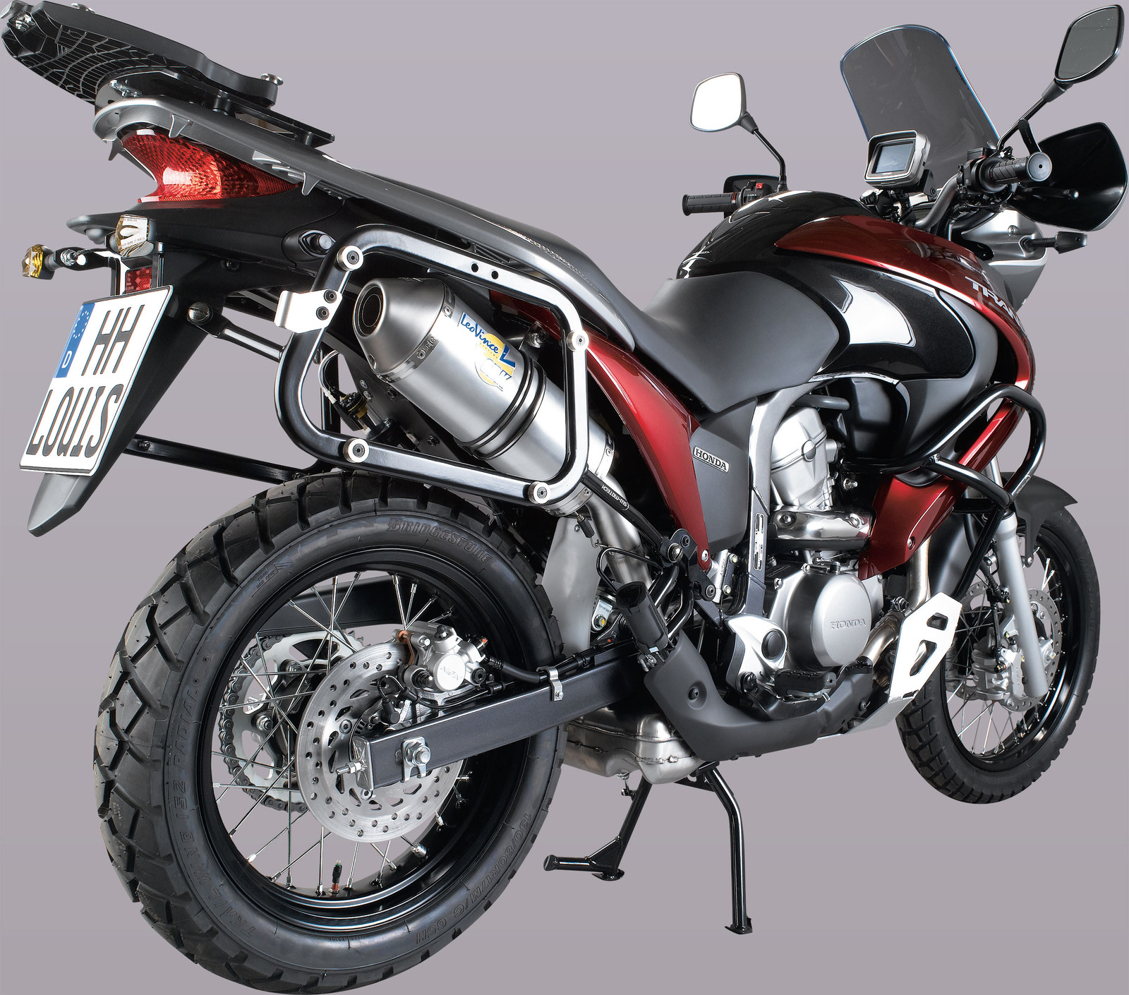 Manubrio Accossato argento in acciaio per Honda XL 700 Transalp dal 2007 al 2013, diametro 22 mm, altezza alta