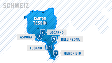 Die Städte von Tessin