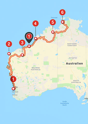 Australien: Perth – Darwin Motorradtour