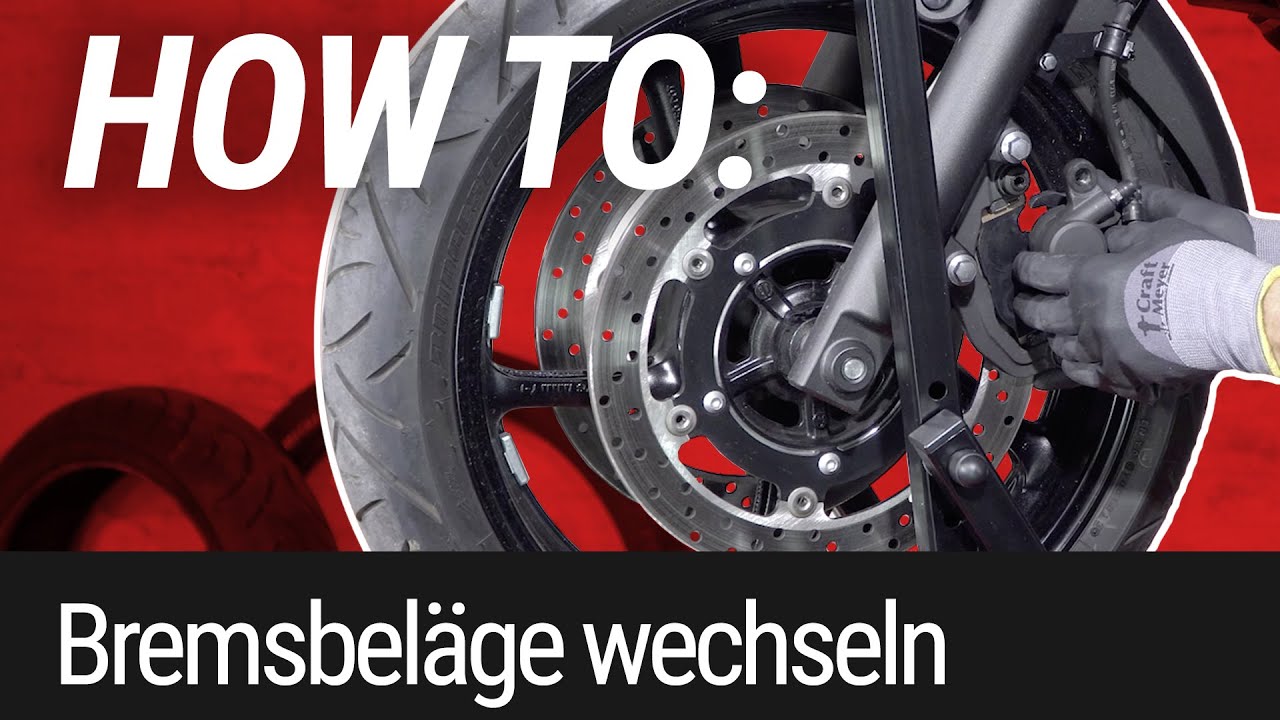 HOW TO: Bremsbeläge wechseln am Motorrad