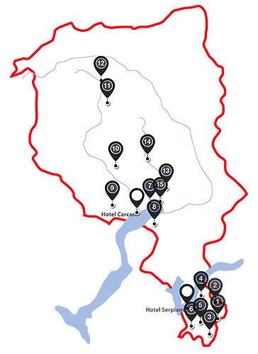 Tour de Tessin - Karte
