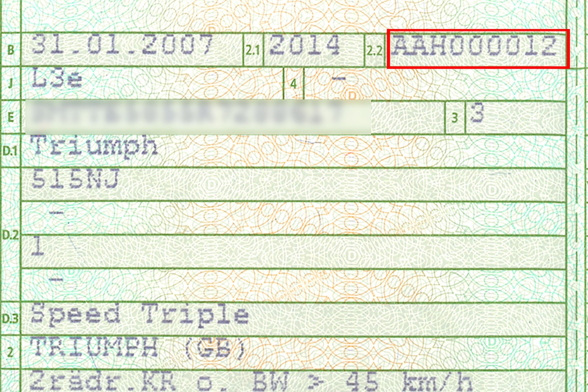 Fig. 7: Multi-digit number = vehicle for the European market