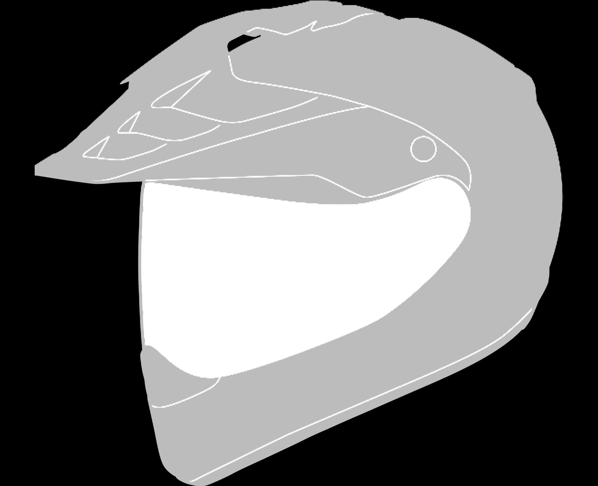 Touring enduro helmet