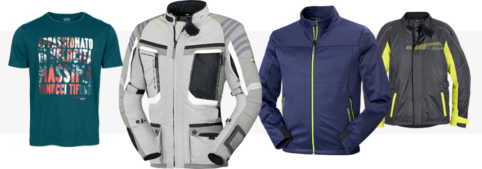 Motorcycle gear and leisurewear