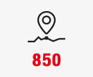 Länge 850 km