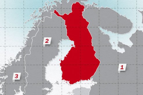 The neighboring countries of Finland