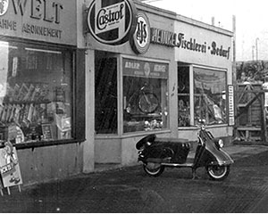 Die Geschäftsräume der Firma Louis 1955 in der Hamburger Grindelallee 53
