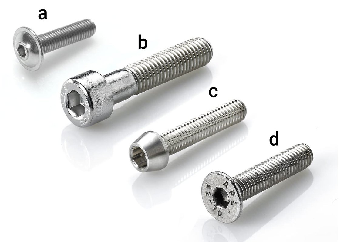 Stainless Steel Made Effectively Prevent Rust Durable Stainless Steel Black Flat Head Screw