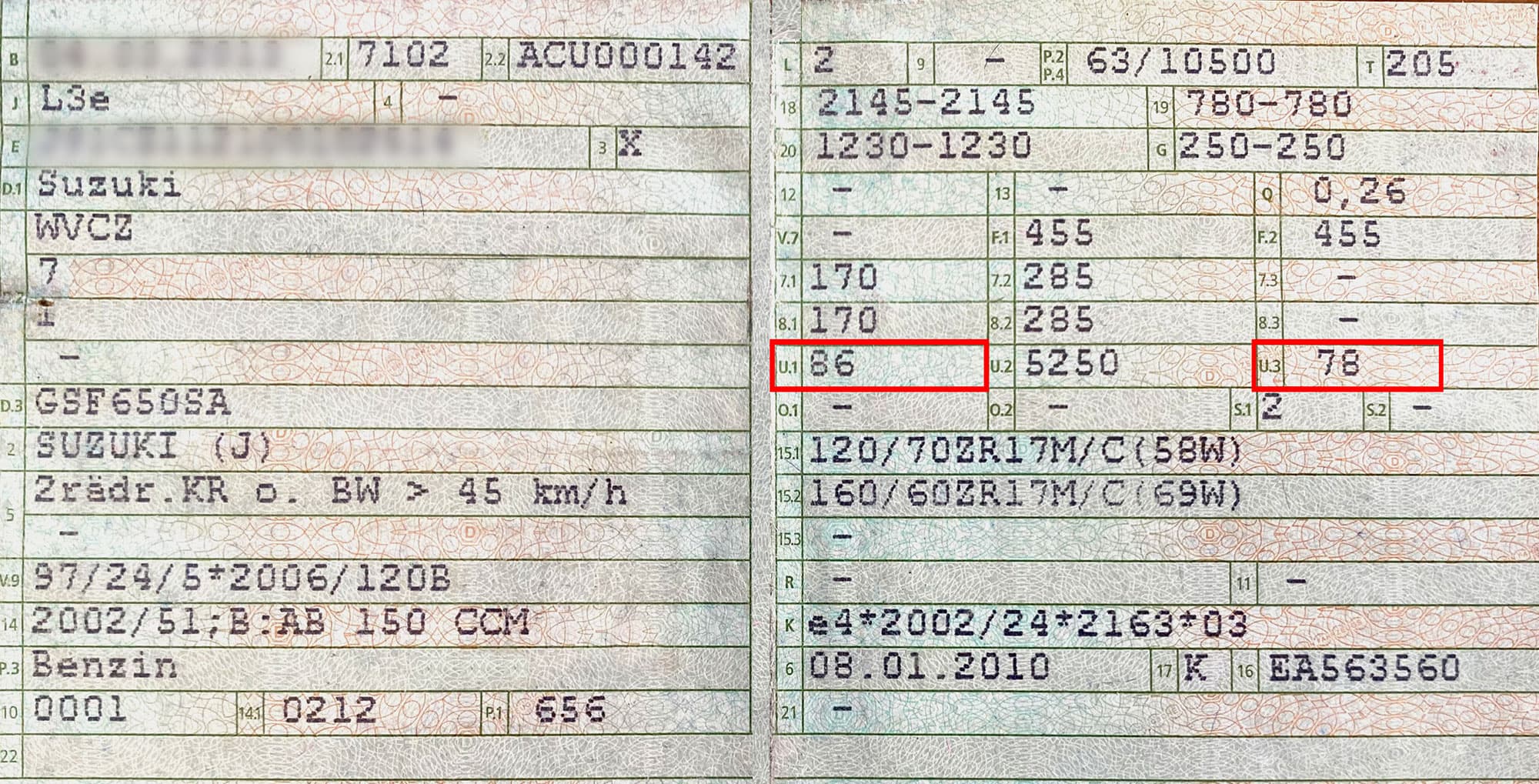 Registrace vozidla