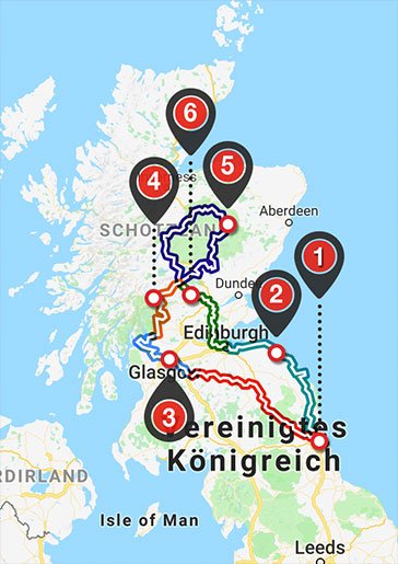 Best of Scotland Karte
