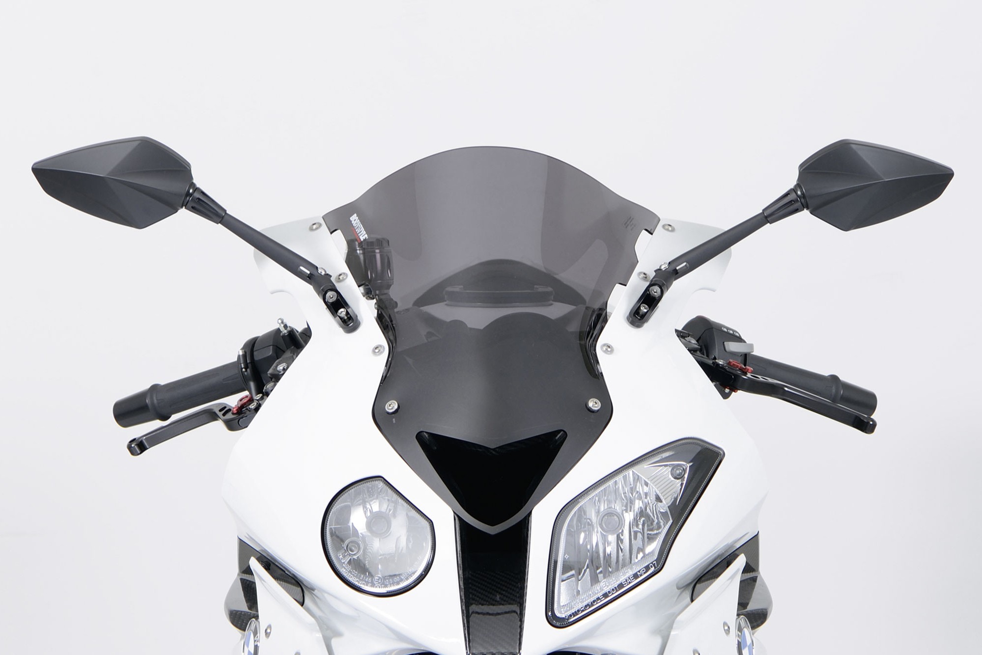 Fig. 17: Here's how it fits: aftermarket mirrors on a BMW S1000RR