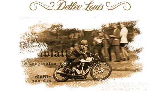Detlev Louis auf der Norton Motorrad-Rennmaschine mit der Nummer 78