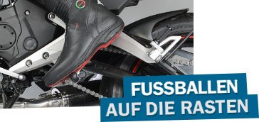Fußballen auf den Rasten