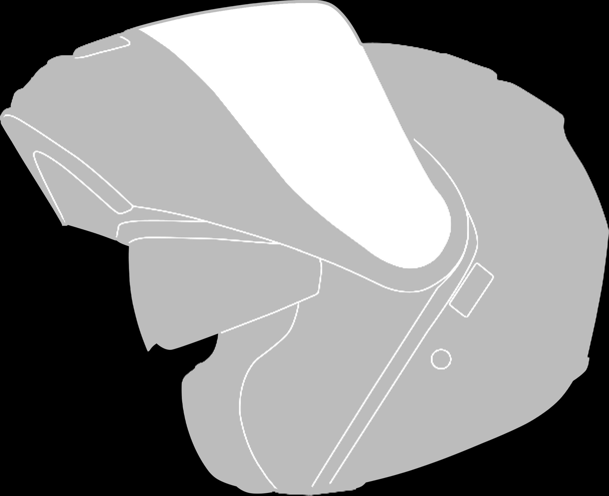 Fip-up helmet
