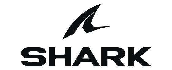 Logo der Motorradhelm‑Marke Shark.