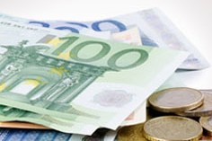 Die Euro Geldscheine und Münzen